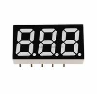 Ultra Bright 0.25 Inch 3 Digits White 7 Segment Led Display Digital Tube Common Cathode Anode 2353aw for Arduino Diy Project