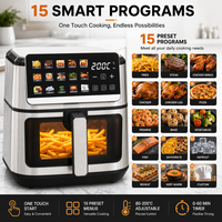 Fournisseur chinois en gros de friteuse à air chaud 8L à commande numérique avec chauffage rapide à 360 degrés pour l'approvisionnement des chaînes de supermarchés