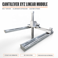 Module d'actionneur linéaire à cantilever pour robot cartésien industriel OEM à 3 axes de haute précision avec chaîne porte-câbles pour le collage et la soudure