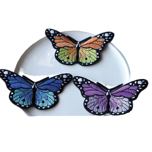 Parche Bordado de Mariposa Termoadhesivo para Ropa, Accesorio Decorativo para Costura y Manualidades - Product Image 3