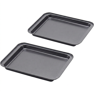 Heavy Duty Air Fryer Tray, Thickened Non-Perforated Baking Pan for Even Heating Universal Fit - Product Image 1