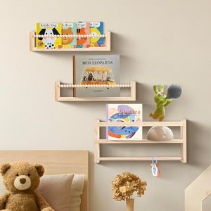 <b>Wall</b> <b>Mounted</b> Wooden <b>Shelf</b> 3 Tier Multi Layer Storage Rack For Kitchen Bathroom Living Room Organization - Product Image 2