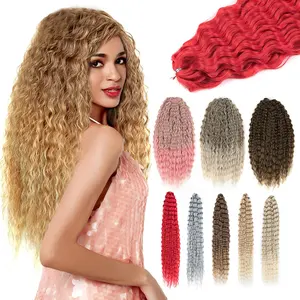 Crochet Braid Hair Super langes Flechthaar 18 bis 30 Zoll 100 bis 300g Mini Deep Curly Twist Synthetisches Flechten Haar verlängerung