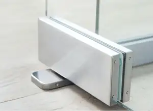 ガラスドア用油圧ボトムピボットフロアスプリング自動ピボットドアクローザーパッチ継手