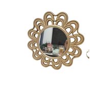 Miroir mural rectangulaire en plastique Art Déco de luxe avec logo personnalisé, vente en gros, cadeau de mariage, décoration intérieure, directement de l'usine