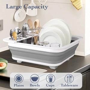 The New Listing <b>Collapsible</b> Over Sink Stand <b>Storage</b> Drainer Rack Foldable Drain Basket Holders - Product Image 3
