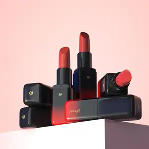 Rouge à lèvres mat labiales végétaliennes rouge imperméable longue durée brillant nu de marque privée avec logo personnalisé