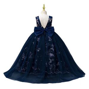Jupe de princesse pour filles, style euro-américain, en satin floral <span class=keywords><strong>crochet</strong></span>é, pour fêtes formelles, anniversaires, spectacles, vêtements pour enfants - Product Image 6