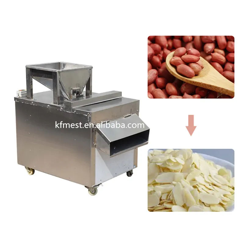 High Capacity Nuts Slicing Machine Klein Almond Sliced Peanut Nut Kernel Cashew Nut Cutting Machine