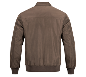 Blouson aviateur pour <span class=keywords><strong>homme</strong></span> marron neutre Style classique avec col montant Saison d'hiver Logo <span class=keywords><strong>chic</strong></span> sur le devant Enduit fini Tailles XS 5XL - Product Image 6