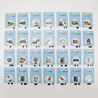 Machine d'apprentissage des mots arabe-anglais personnalisée, jouet éducatif pour enfant, cartes cognitives électroniques, cartes Flash de conversation, 112 pièces