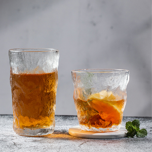 Frosted Wine Glass Cup Whiskey Beer Water Coffee Glass Drinking Mug for Household Office Bar