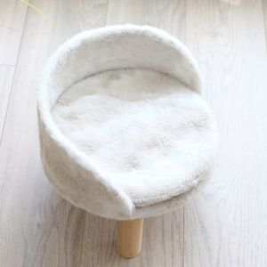 Manufacturers White Pet Cat <b>Sofa</b> Washable Elevated <b>Dog</b> Bed With Wood Legs - Product Image 3