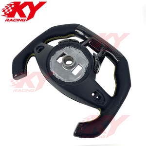 F1-Style Carbon Fiber Custom Steering <b>Wheel</b> for Mercedes-Benz W205 W222 GLS E63 GLA45 GLC43 C43 C63 S GT S65 SL550 AMG 2014-2018 - Product Image 3