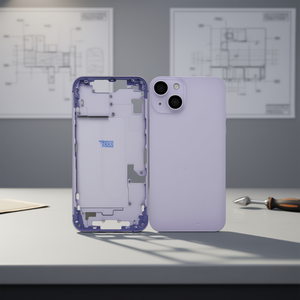 Cover Posteriore Intermedia e Telaio per iPhone 14 Viola, Scocche per Telefoni Cellulari - Product Image 3