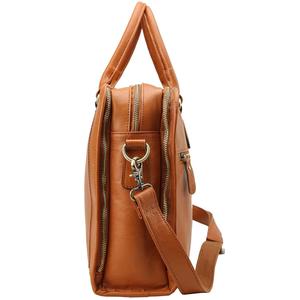 Unisex de naranja personalizado café negro curtido vegetal de los hombres de cuero maletín <span class=keywords><strong>15</strong></span>,<span class=keywords><strong>6</strong></span> "ordenador portátil bolso - Product Image 3