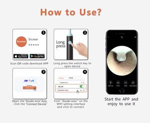 휴대용 무선 이경 카메라 지능형 전동 귀 청소기 타겟 귀지 제거 - Product Image 6