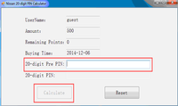 V6.0 NOUVEAU BCM Modules Pin Code Calculator pour Nissan Support 20 Digit Code Unlimited Times