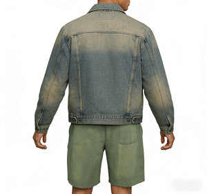 OEM Custom Casual Loose Oversized Drawstring Acid Wash Jogger Track Short Pants Cotton Sweat Shorts for Men - Product Image 2