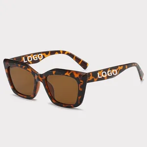 Lunettes de soleil solaires pour femmes avec yeux de chat 3D INS portant des lunettes de soleil UV400, logo d'emballage personnalisé personnalisé
