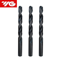 Foret hélicoïdal à manche droit spécial en acier inoxydable HSS, finition oxyde noir, modèle 2.0-16.0, Corée YG Original