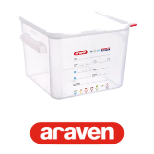 ภาชนะโพลีโพรพิลีนสุญญากาศ 12 ลิตร 28.5 × 28.5 × 21 ซม. พร้อมฝาปิดอาราเวน - Product Image 4