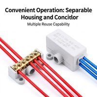 Bloc de jonction de câbles haute puissance 1-6/2.5-16mm² – Connecteur électrique 1 entrée 2/3/4 sorties