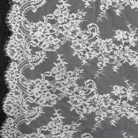 Kain Renda Tali Bunga GCW-M718237-28 untuk Gaun Pengantin, Bordir 3D Motif Mawar, Renda Tulle Pengantin dengan Desain Tali Khusus