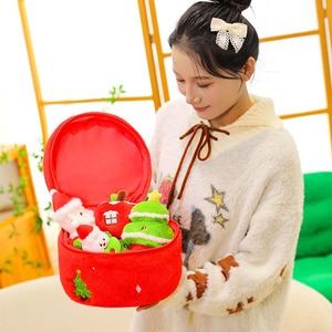 Juguetes de Peluche de la <span class=keywords><strong>Serie</strong></span> Navideña para Regalo del Festival 2026, Muñeco de Papá Noel, Almohada de Árbol de Navidad, Muñeco de Peluche de Algodón PP - Product Image 4