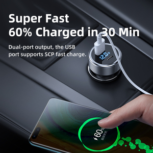 RCC215 58.5W ที่ชาร์จในรถยนต์แบบเสียบช่องวางแก้วน้ำ ชาร์จเร็ว พร้อมพอร์ต USB Type C  ราคาสุดคุ้ม  รุ่น RCC215 ขยายพอร์ต USB แบบหนึ่งต่อหนึ่ง - Product Image 5