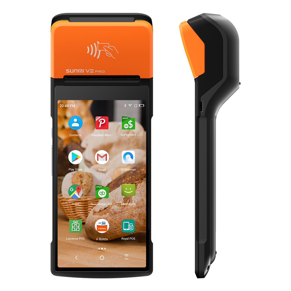 SUNMI V2 PRO NFC Беспроводной принтер все в одном, система заказа, ресторан, Android, точка продажи, Pos-машина, мобильный принтер