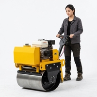 Compacteur vibrant à tambour unique de 350 kg, mini-rouleau compresseur hydraulique pour la construction routière