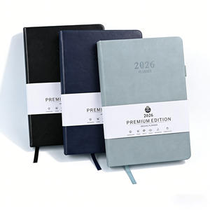 Agenda 2026 A5 Daté Journal en Cuir PU Relié avec Bande Élastique 365 Pages Quotidiennes Cadeau du Nouvel An - Product Image 1