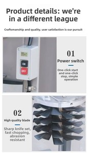 Nhà máy sản xuất chất lượng đáng tin cậy máy nghiền tỏi nhà sản xuất tỏi Chopper cà chua Mincer khoai tây nghiền máy - Product Image 5