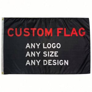 Banderas Personalizadas de Poliéster 100% en Tamaño, Color y Estilo Personalizados 3X5FT 90x150cm Venta al por Mayor de Fábrica Cualquier Color Cualquier Tamaño Cualquier Diseño - Product Image 2