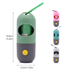 ไฟฉาย LED พร้อมที่เก็บถุงเก็บอุจจาระสุนัขแบบพกพา พร้อมคลิปคาราไบเนอร์ สำหรับเดินกลางคืนและกิจกรรมกลางแจ้ง - Product Image 4