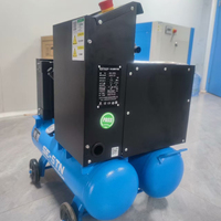 Mini compresseur d'air à vis stationnaire silencieux monophasé 220V/380V 8bar~10bar 4kW 5,5HP 26*2L/Min pour l'industrie chimique