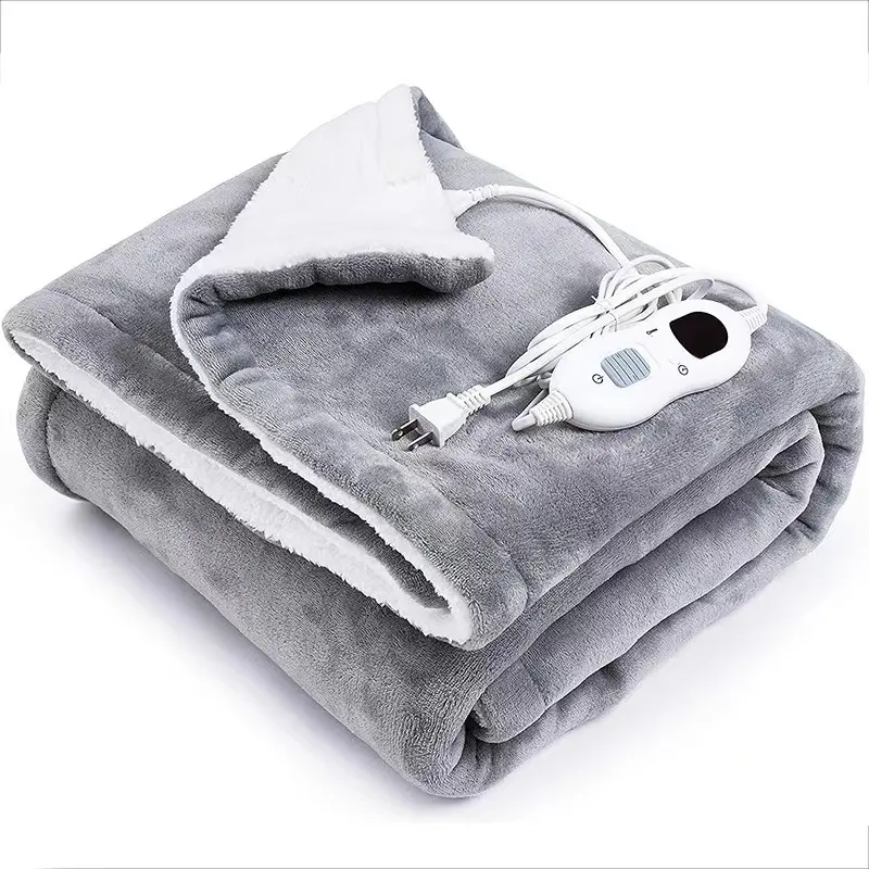 110V ETL 50x60 inch Size Sample Available Electric Blanket Heated Throw Home Office Use & Machine Washable Electric Blanket