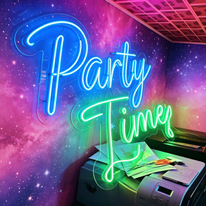 Enseigne néon LED personnalisée, design imprimé UV, corps rectangulaire en cristal, étanche IP67, éclairage décoratif intérieur, garantie 2 ans - Product Image 3