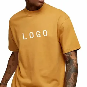 T-shirt Premium Verde a Collo Alto, Pesante, Oversize e Ampio, con Collo a <span class=keywords><strong>O</strong></span>, per Uomo - Product Image 2