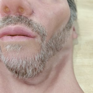 Masque masculin en silicone réaliste, tête entière, visage humain, déguisement avec barbe, cosplay réaliste, accessoires de costume d'Halloween - Product Image 5