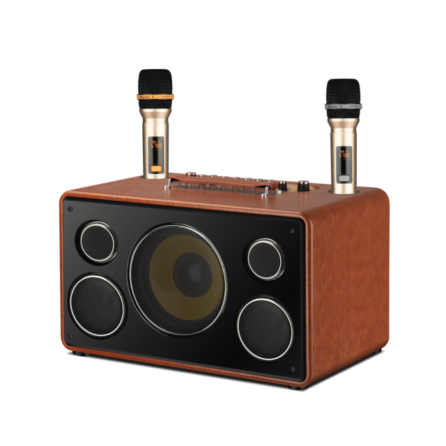 Leather Woofer Wireless 5.2 Waterproof Speaker 8" Home Theatre Outdoor Computer Mobile Phone Party 7000mAh Battery Dual M801A
