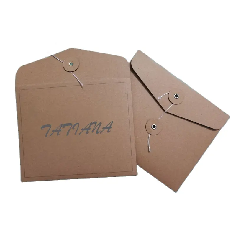 Özel özel kağıt kartı Kraft kağıt kahverengi zarf ambalaj Logo baskılı kozmetik kapları