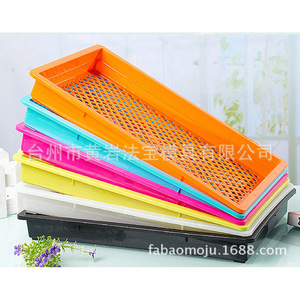 Bac à semis rectangulaire en PP avec trou de drainage pour la plantation de légumes et de blé sur balcon - Product Image 1