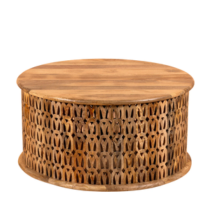 Table basse en bois avec structure en fer pour salon - Design moderne et luxueux, durable et facile à nettoyer, meubles pour la maison - Product Image 2