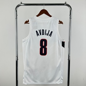Vente en gros de baskets Portland Trail <span class=keywords><strong>Blazer</strong></span> pour hommes # 0 Damian Lillard # Maillot de <span class=keywords><strong>basket</strong></span>-ball 8 Deni Avdija - Product Image 5