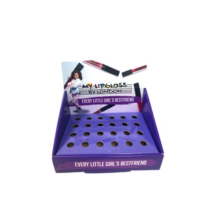 Caja de Exhibición de Cartón Corrugado para Maquillaje, Plegable, Reciclada, Ecológica, Lista para Exhibir en Mostrador, con Impresión Personalizada, para Lápiz Labial - Product Image 2