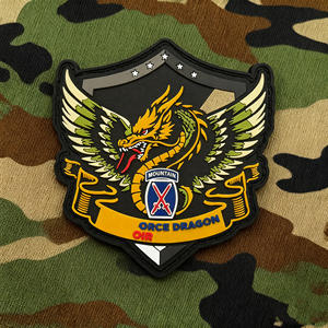 定制 LOGO 设计 PVC 3D 橡胶贴片，带魔术贴背衬 - Product Image 3