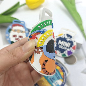 Medaglie personalizzate in PVC Sport Running bambini medaglia campione della <span class=keywords><strong>lega</strong></span> personalizzato in PVC morbido in gomma medaglia - Product Image 3