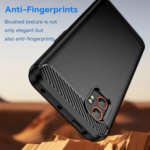 Para <span class=keywords><strong>Samsung</strong></span> Xcover 7 Pro Phone Case, Brushed Line Carbon Fiber Grain Slim Soft TPU Mobile Cover para <span class=keywords><strong>Samsung</strong></span> <span class=keywords><strong>Galaxy</strong></span> XCover 7 Pro - Product Image 4